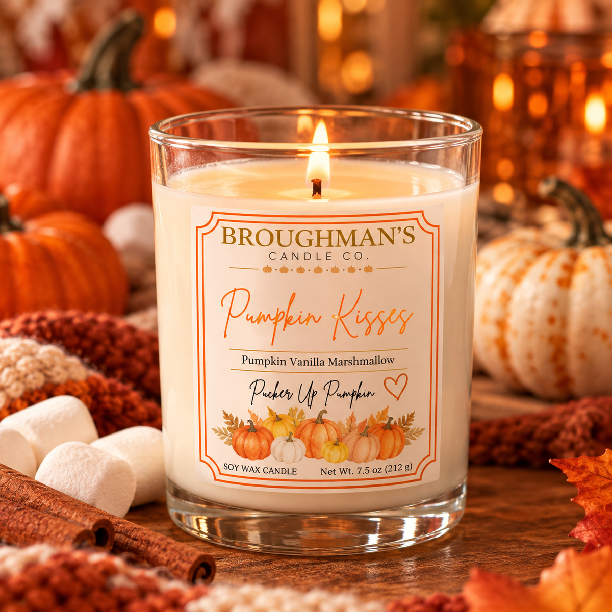 Pumpkin Kisses | 7.5 oz Candle