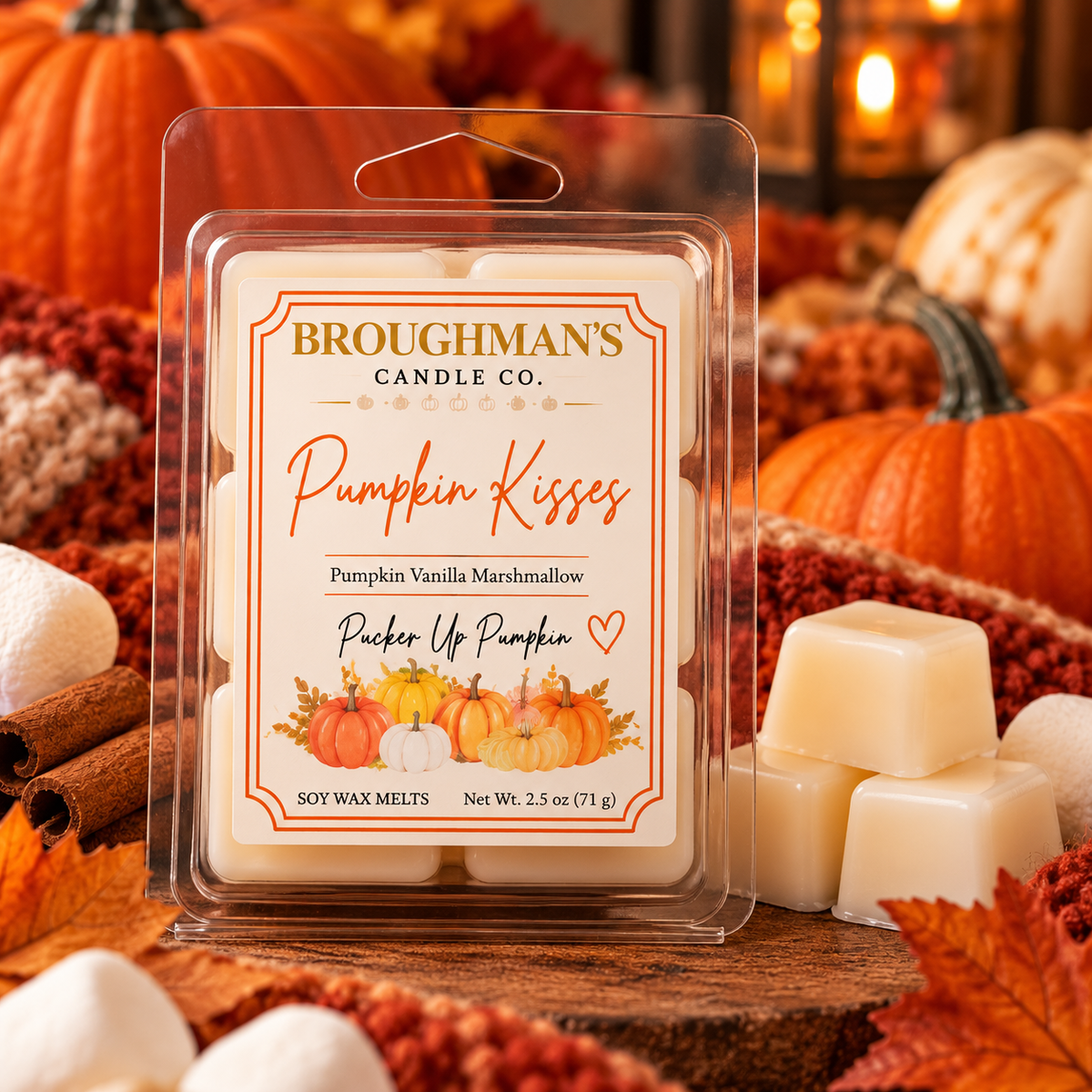 Pumpkin Kisses | 2.5 oz Wax Melts